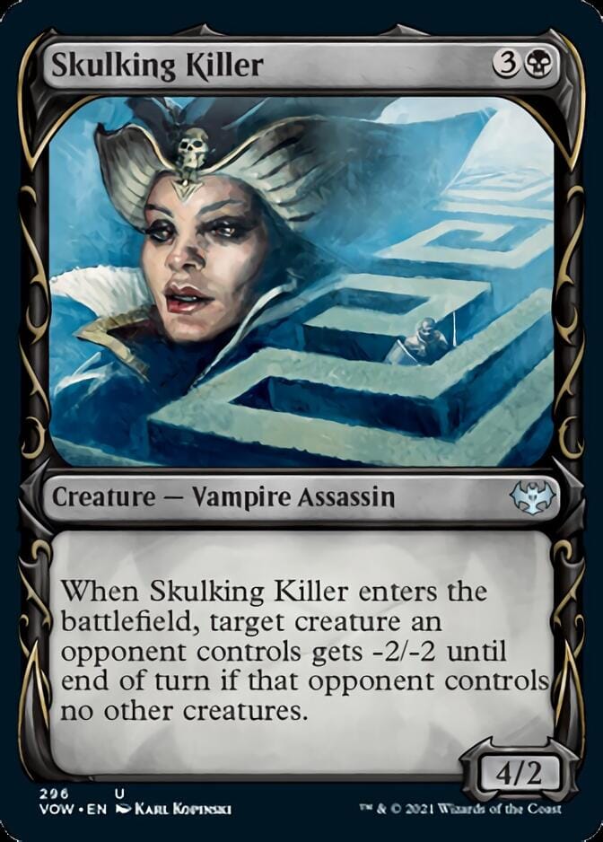 Skulking Killer (Showcase Fang Frame) [Innistrad: Crimson Vow] MTG Single Magic: The Gathering  | Multizone: Comics And Games