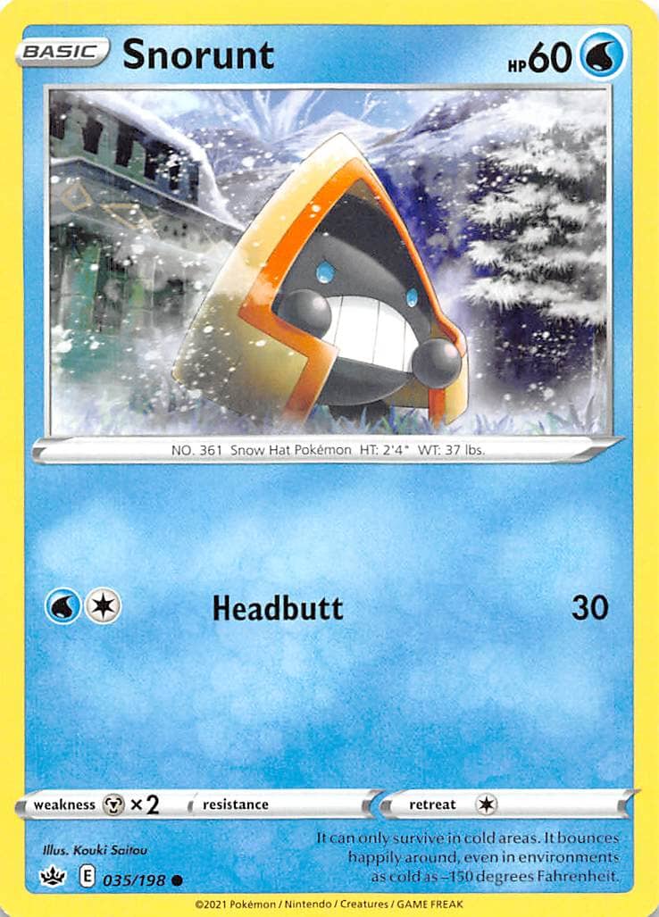 Snorunt (035/198) [Sword & Shield: Chilling Reign] Pokemon Single Pokémon  | Multizone: Comics And Games