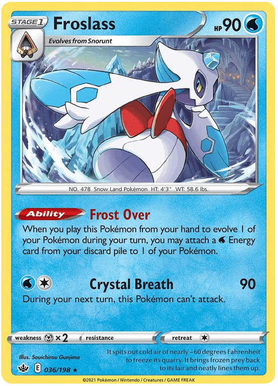 Froslass (036/198) [Sword & Shield: Chilling Reign] Pokemon Single Pokémon  | Multizone: Comics And Games
