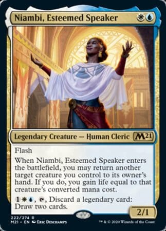 Niambi, Esteemed Speaker [Core Set 2021] MTG Single Magic: The Gathering  | Multizone: Comics And Games