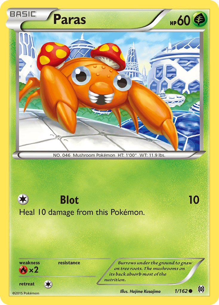 Paras (1/162) [XY: BREAKthrough] Pokemon Single Pokémon  | Multizone: Comics And Games
