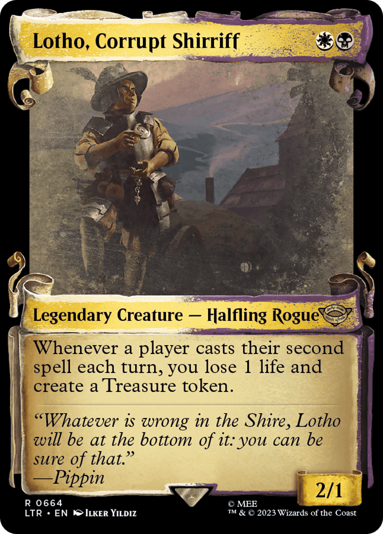 Lotho, Corrupt Shirriff [The Lord of the Rings: Tales of Middle-Earth Showcase Scrolls] MTG Single Magic: The Gathering  | Multizone: Comics And Games