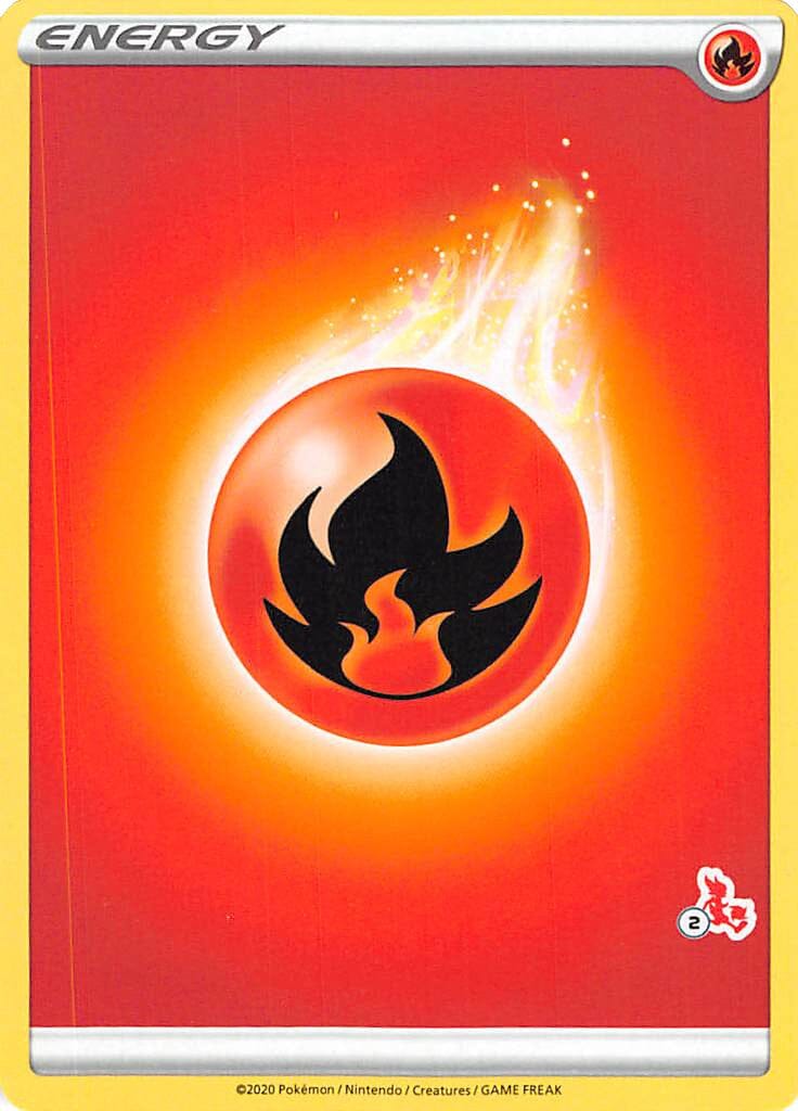 Fire Energy (Cinderace Stamp #2) [Battle Academy 2022] Pokemon Single Pokémon  | Multizone: Comics And Games