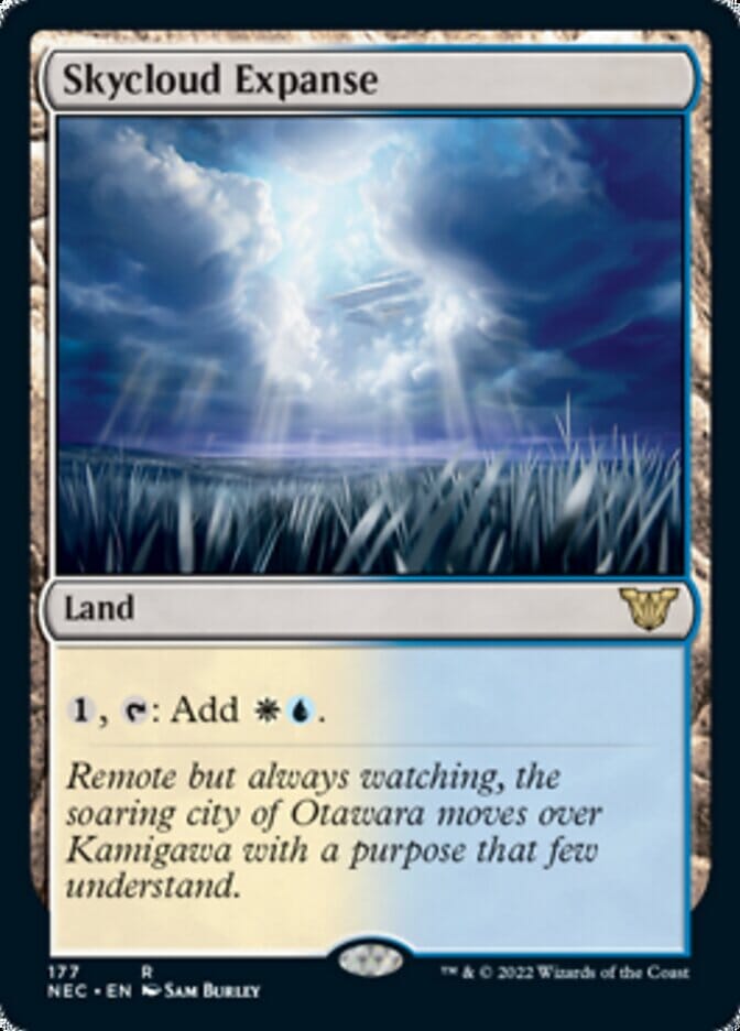 Skycloud Expanse [Kamigawa: Neon Dynasty Commander] MTG Single Magic: The Gathering  | Multizone: Comics And Games