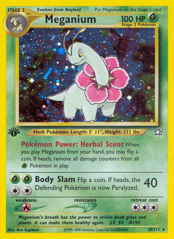 Meganium (10/111) [Neo Genesis 1st Edition] Pokemon Single Pokémon  | Multizone: Comics And Games