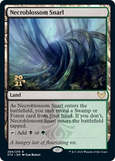 Necroblossom Snarl [Strixhaven: School of Mages Prerelease Promos] MTG Single Magic: The Gathering  | Multizone: Comics And Games