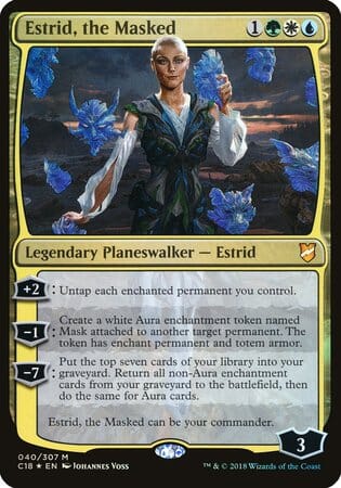 Estrid, the Masked (Commander 2018) [Commander 2018 Oversized] MTG Single Magic: The Gathering  | Multizone: Comics And Games
