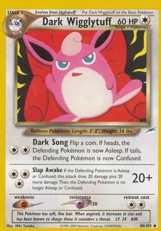 Dark Wigglytuff (40/105) [Neo Destiny Unlimited] Pokemon Single Pokémon  | Multizone: Comics And Games