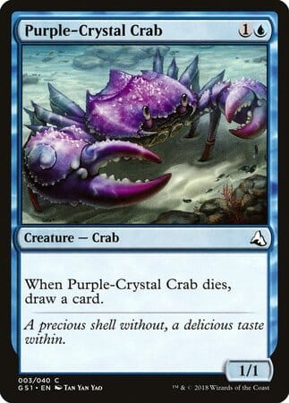 Purple-Crystal Crab [Global Series Jiang Yanggu & Mu Yanling] MTG Single Magic: The Gathering  | Multizone: Comics And Games
