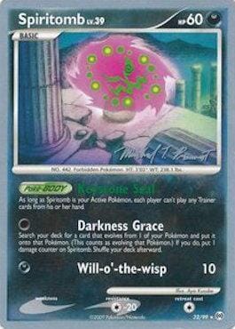 Spiritomb LV.39 (32/99) (Boltevoir - Michael Pramawat) [World Championships 2010] Pokemon Single Pokémon  | Multizone: Comics And Games