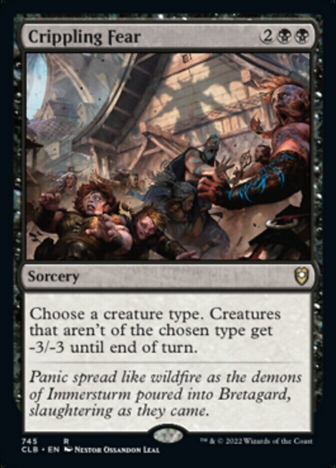 Crippling Fear [Commander Legends: Battle for Baldur's Gate] MTG Single Magic: The Gathering  | Multizone: Comics And Games
