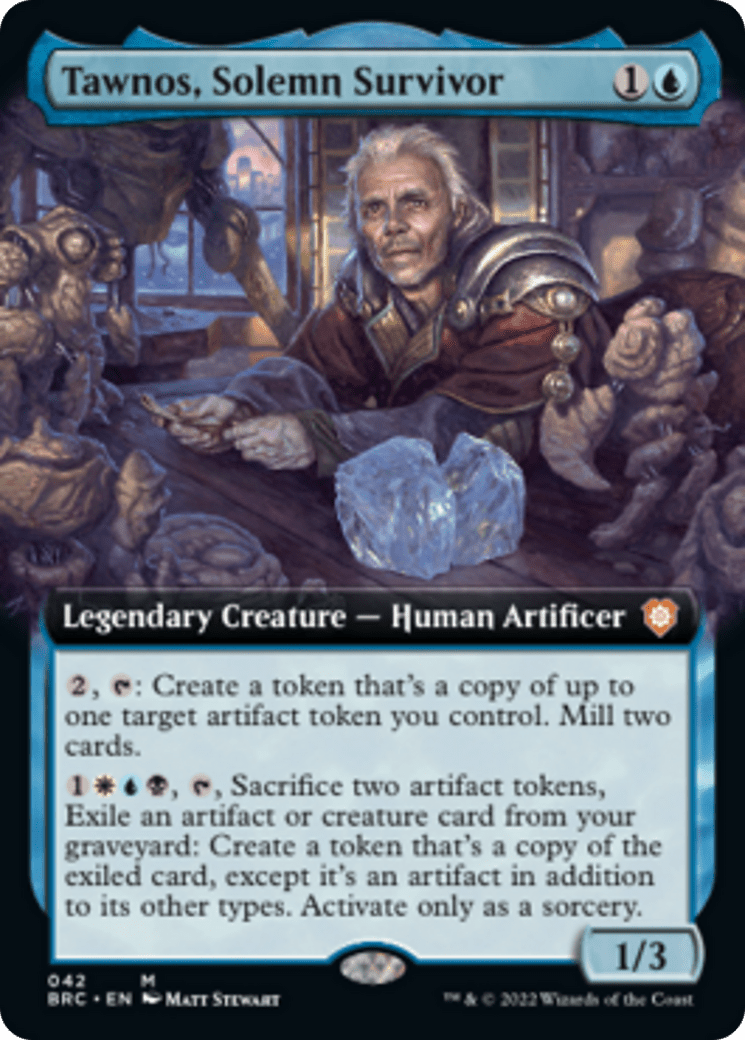 Tawnos, Solemn Survivor (Extended Art) [The Brothers' War Commander] MTG Single Magic: The Gathering  | Multizone: Comics And Games