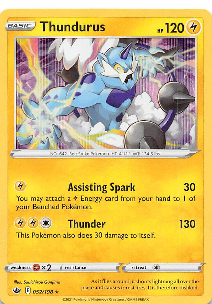 Thundurus (052/198) [Sword & Shield: Chilling Reign] Pokemon Single Pokémon  | Multizone: Comics And Games