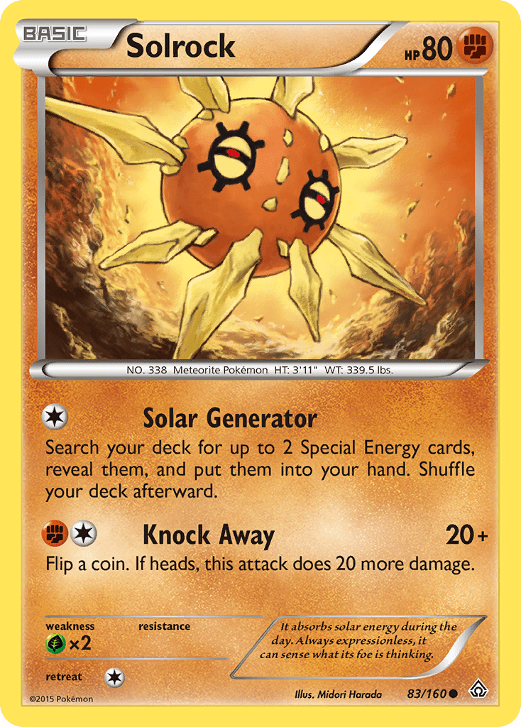 Solrock (83/160) [XY: Primal Clash] Pokemon Single Pokémon  | Multizone: Comics And Games