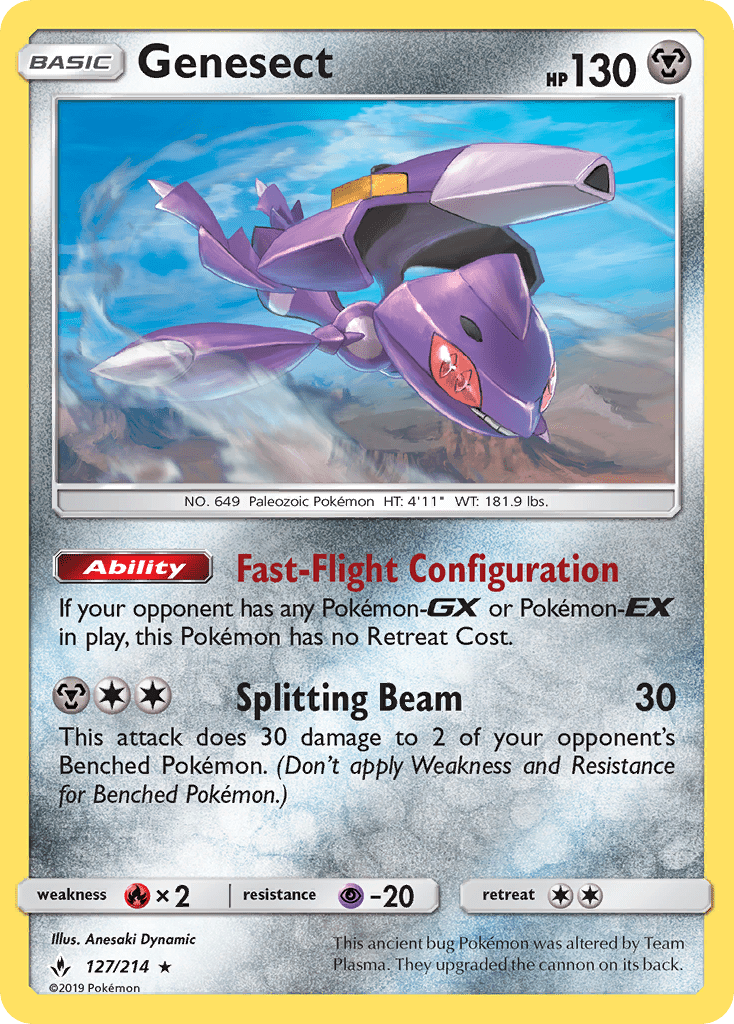 Genesect (127/214) [Sun & Moon: Unbroken Bonds] Pokemon Single Pokémon  | Multizone: Comics And Games