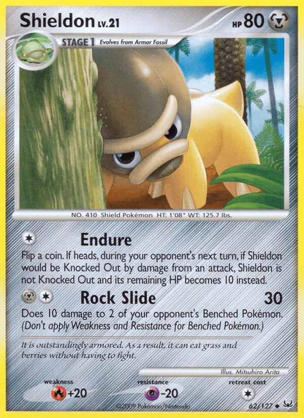 Shieldon (62/127) [Platinum: Base Set] Pokemon Single Pokémon  | Multizone: Comics And Games