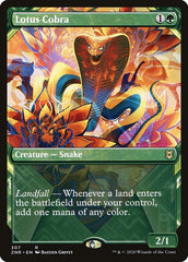 Lotus Cobra (Showcase) [Zendikar Rising] MTG Single Magic: The Gathering  | Multizone: Comics And Games