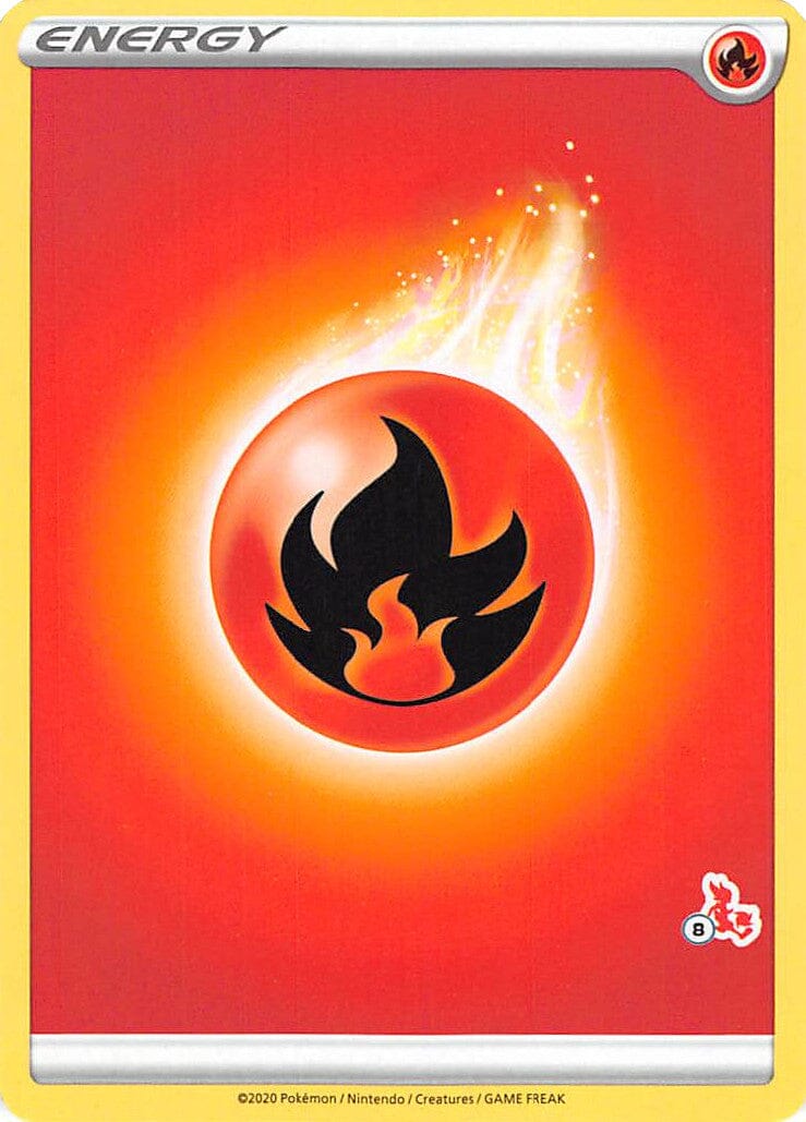 Fire Energy (Cinderace Stamp #8) [Battle Academy 2022] Pokemon Single Pokémon  | Multizone: Comics And Games