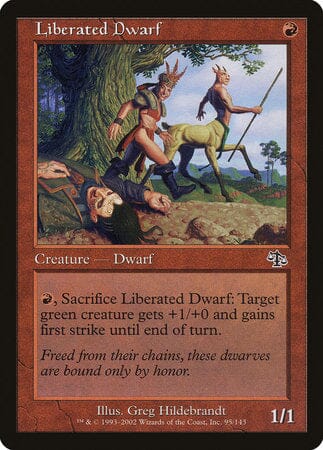Liberated Dwarf [Judgment] MTG Single Magic: The Gathering  | Multizone: Comics And Games