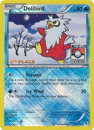 Delibird (38/149) (League Promo 3rd Place) [Black & White: Boundaries Crossed] Pokemon Single Pokémon  | Multizone: Comics And Games