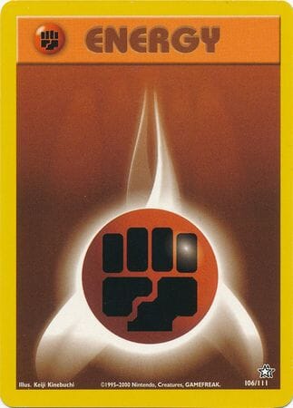 Fighting Energy (106/111) [Neo Genesis Unlimited] Pokemon Single Pokémon  | Multizone: Comics And Games