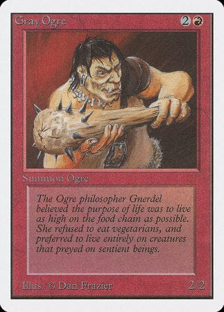 Gray Ogre [Unlimited Edition] MTG Single Magic: The Gathering  | Multizone: Comics And Games
