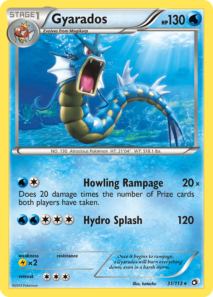 Gyarados (31/113) [Black & White: Legendary Treasures] Pokemon Single Pokémon  | Multizone: Comics And Games