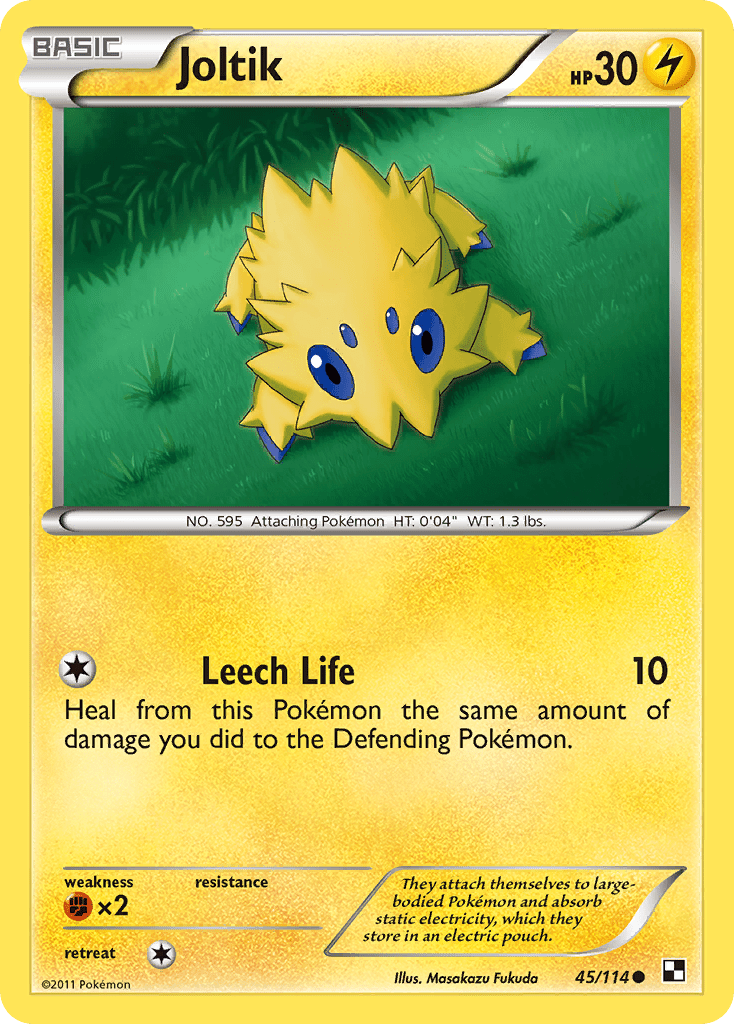 Joltik (45/114) [Black & White: Base Set] Pokemon Single Pokémon  | Multizone: Comics And Games