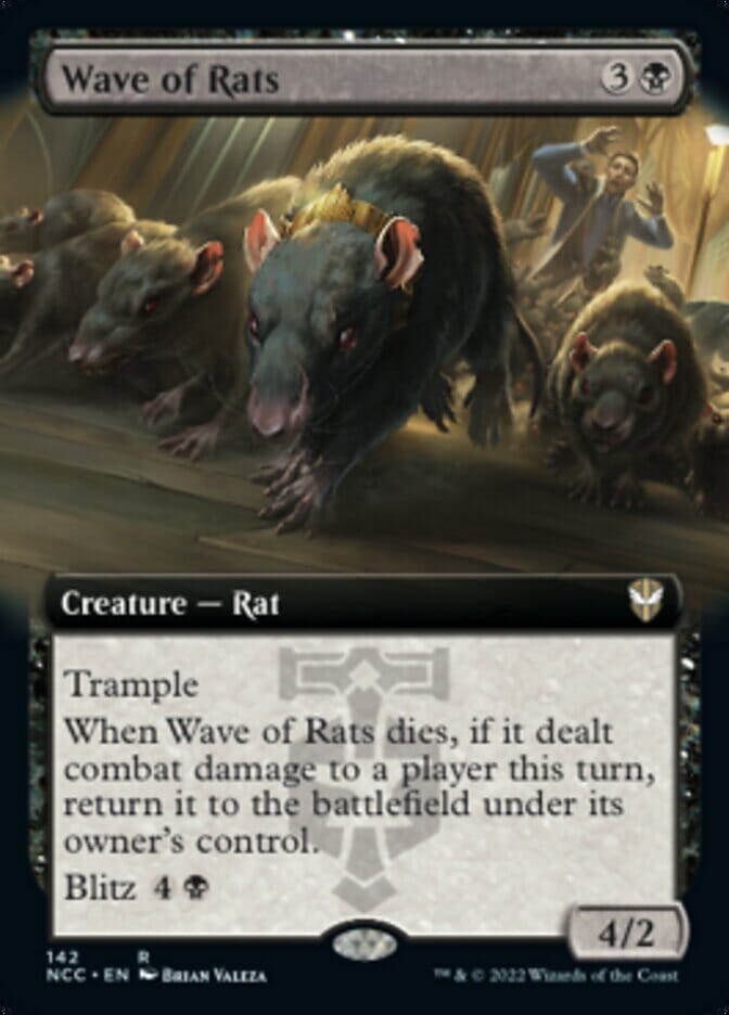 Wave of Rats (Extended Art) [Streets of New Capenna Commander] MTG Single Magic: The Gathering  | Multizone: Comics And Games