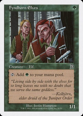 Fyndhorn Elves [Deckmasters] MTG Single Magic: The Gathering  | Multizone: Comics And Games