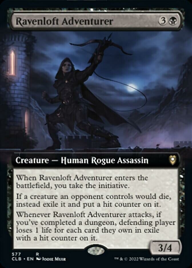 Ravenloft Adventurer (Extended Art) [Commander Legends: Battle for Baldur's Gate] MTG Single Magic: The Gathering  | Multizone: Comics And Games