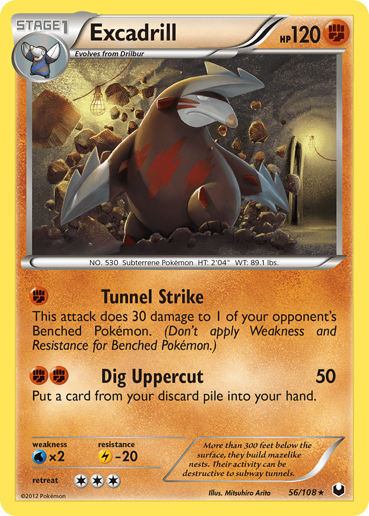 Excadrill (56/108) [Black & White: Dark Explorers] Pokemon Single Pokémon  | Multizone: Comics And Games
