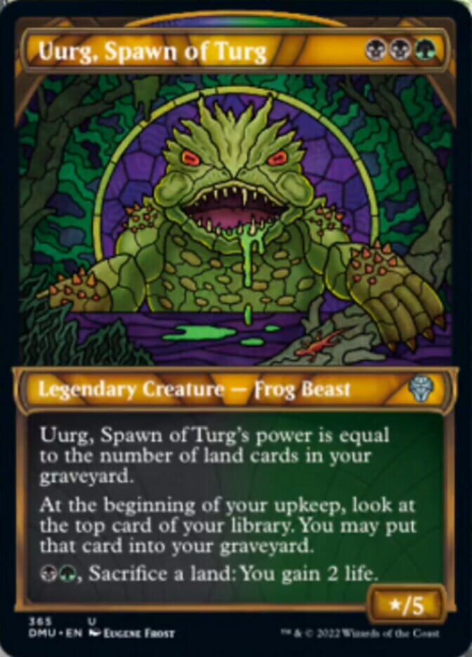 Uurg, Spawn of Turg (Showcase Textured) [Dominaria United] MTG Single Magic: The Gathering  | Multizone: Comics And Games