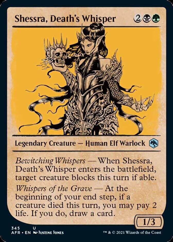 Shessra, Death's Whisper (Showcase) [Dungeons & Dragons: Adventures in the Forgotten Realms] MTG Single Magic: The Gathering  | Multizone: Comics And Games