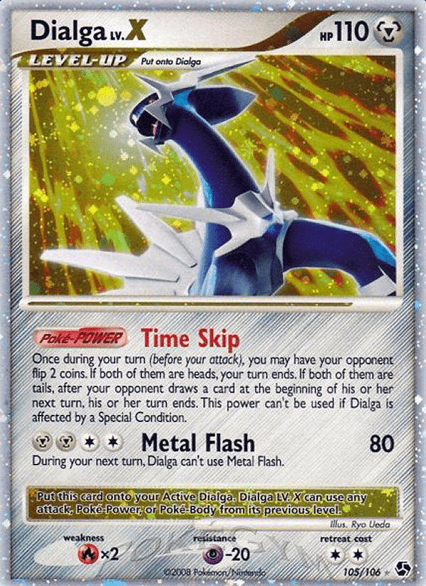 Dialga LV.X (105/106) [Diamond & Pearl: Great Encounters] Pokemon Single Pokémon  | Multizone: Comics And Games