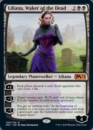 Liliana, Waker of the Dead [Core Set 2021] MTG Single Magic: The Gathering  | Multizone: Comics And Games