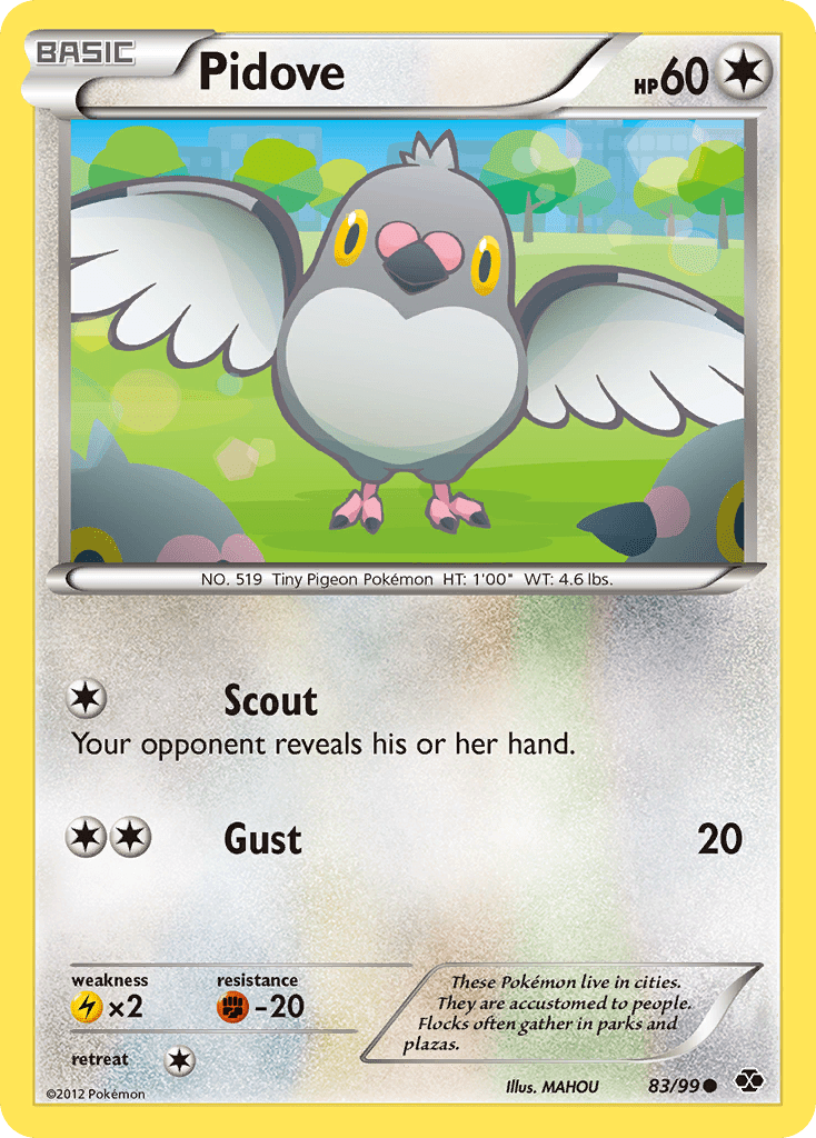 Pidove (83/99) [Black & White: Next Destinies] Pokemon Single Pokémon  | Multizone: Comics And Games