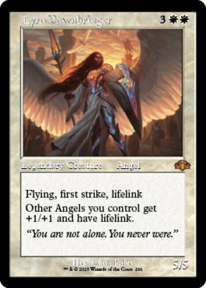 Lyra Dawnbringer (Retro) [Dominaria Remastered] MTG Single Magic: The Gathering  | Multizone: Comics And Games