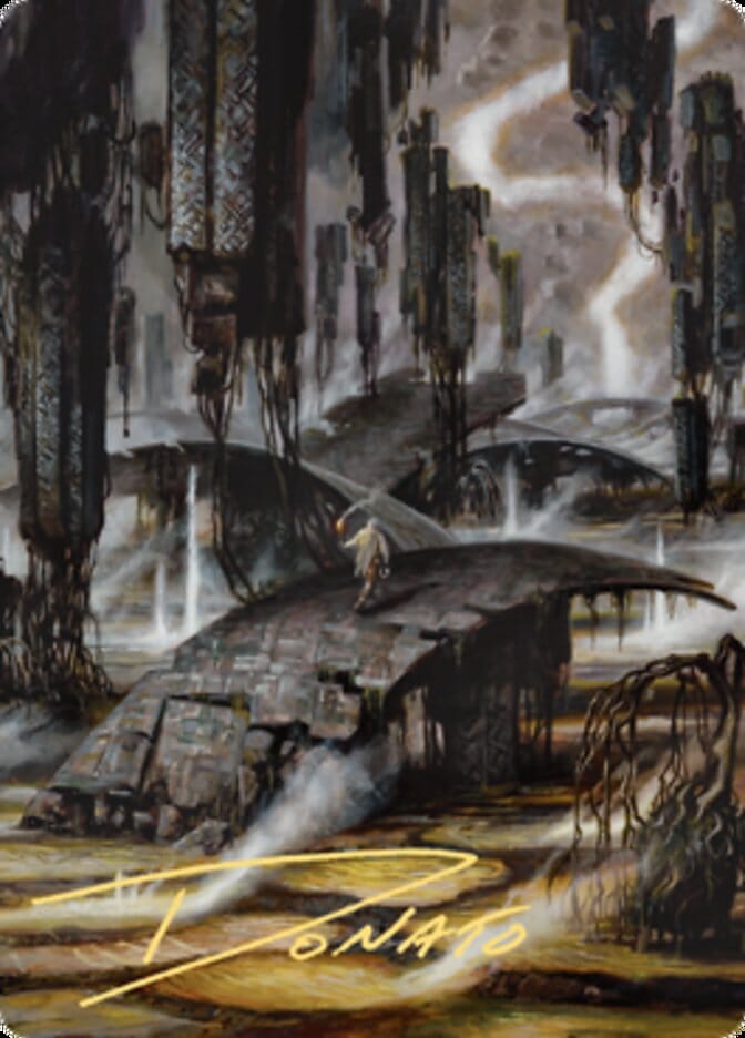Grimclimb Pathway Art Card (Gold-Stamped Signature) [Zendikar Rising Art Series] MTG Single Magic: The Gathering  | Multizone: Comics And Games