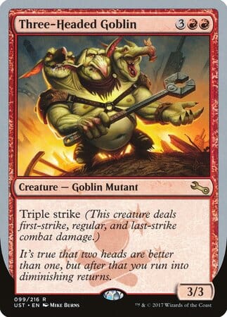Three-Headed Goblin [Unstable] MTG Single Magic: The Gathering  | Multizone: Comics And Games