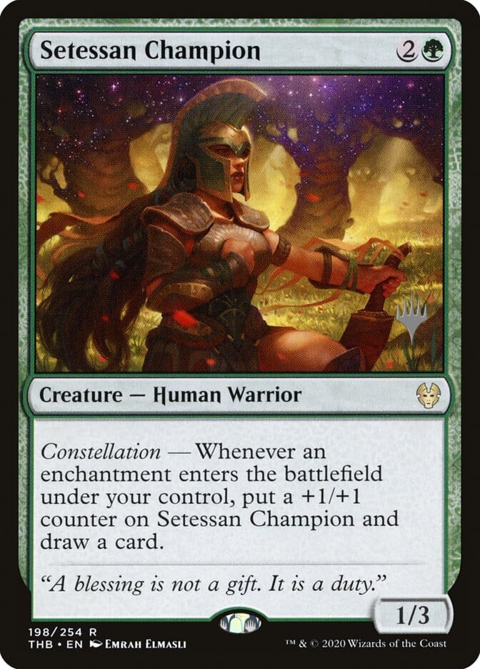 Setessan Champion (Promo Pack) [Theros Beyond Death Promos] MTG Single Magic: The Gathering  | Multizone: Comics And Games
