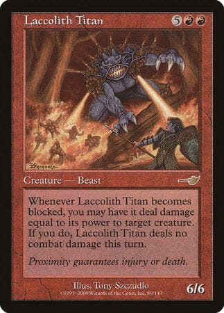 Laccolith Titan [Nemesis] MTG Single Magic: The Gathering  | Multizone: Comics And Games