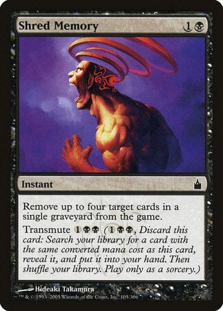 Shred Memory [Ravnica: City of Guilds] MTG Single Magic: The Gathering  | Multizone: Comics And Games