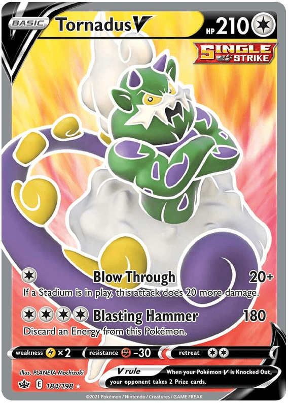 Tornadus V (184/198) [Sword & Shield: Chilling Reign] Pokemon Single Pokémon  | Multizone: Comics And Games