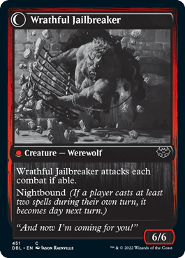 Weary Prisoner // Wrathful Jailbreaker [Innistrad: Double Feature] MTG Single Magic: The Gathering  | Multizone: Comics And Games