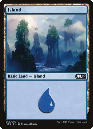 Island (268) [Core Set 2019] MTG Single Magic: The Gathering  | Multizone: Comics And Games