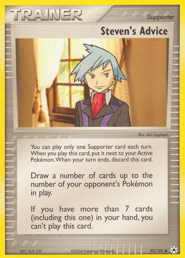Steven's Advice (92/101) [EX: Hidden Legends] Pokemon Single Pokémon  | Multizone: Comics And Games
