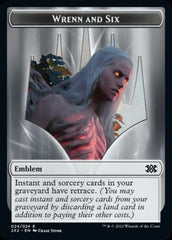 Wrenn and Six Emblem // Monk Double-sided Token [Double Masters 2022 Tokens] MTG Single Magic: The Gathering  | Multizone: Comics And Games