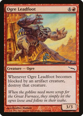 Ogre Leadfoot [Mirrodin] MTG Single Magic: The Gathering  | Multizone: Comics And Games