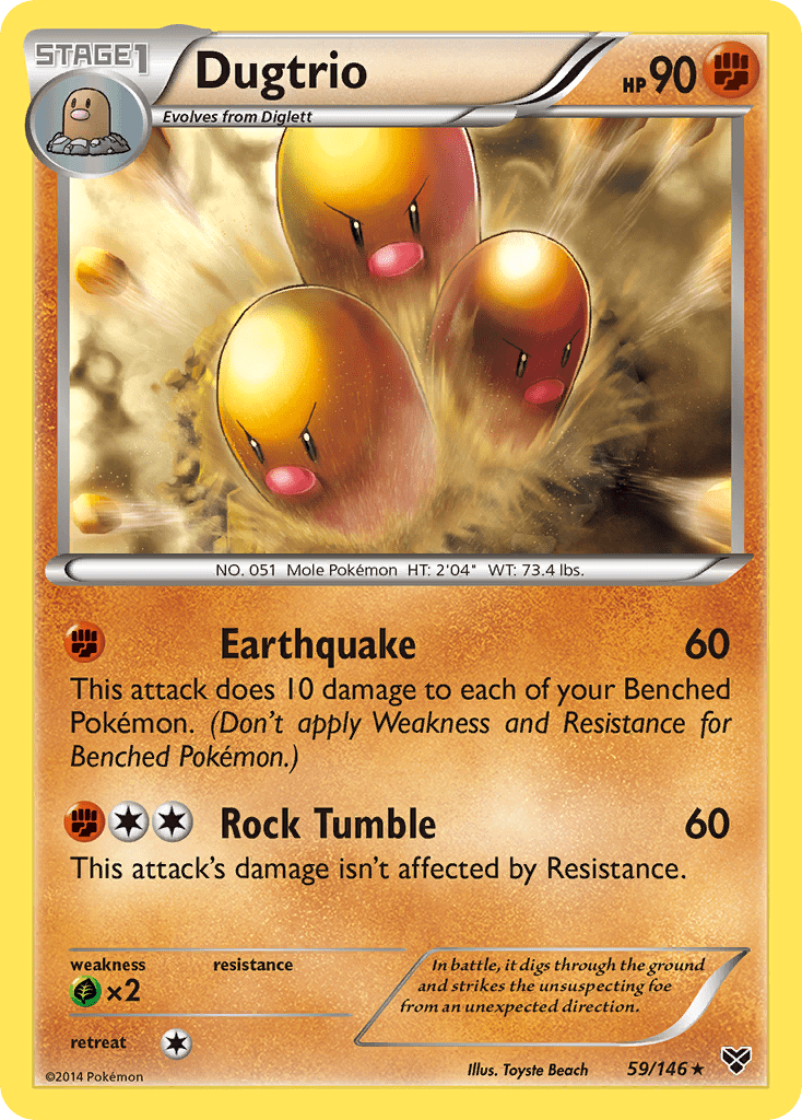 Dugtrio (59/146) [XY: Base Set] Pokemon Single Pokémon  | Multizone: Comics And Games